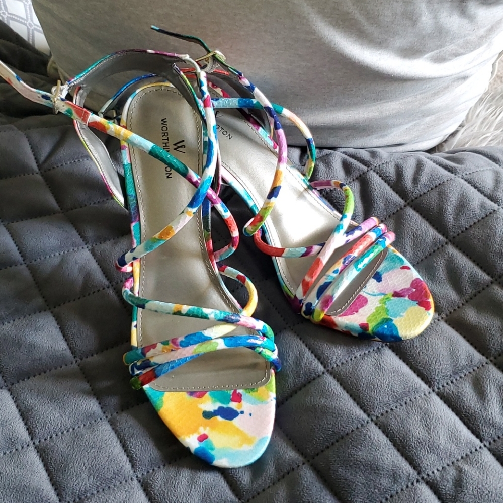 Splash of color high heels